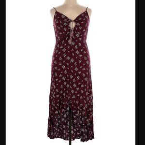 Xhilaration high - low floral dress in Maroon